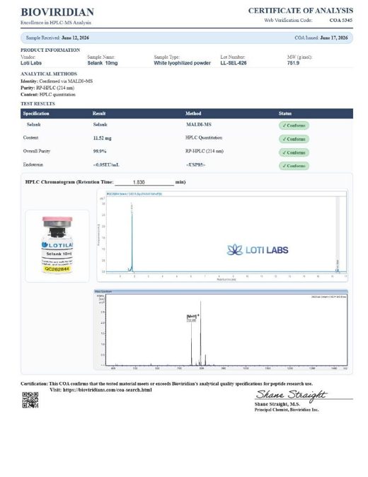 Preview of Selank 10mg