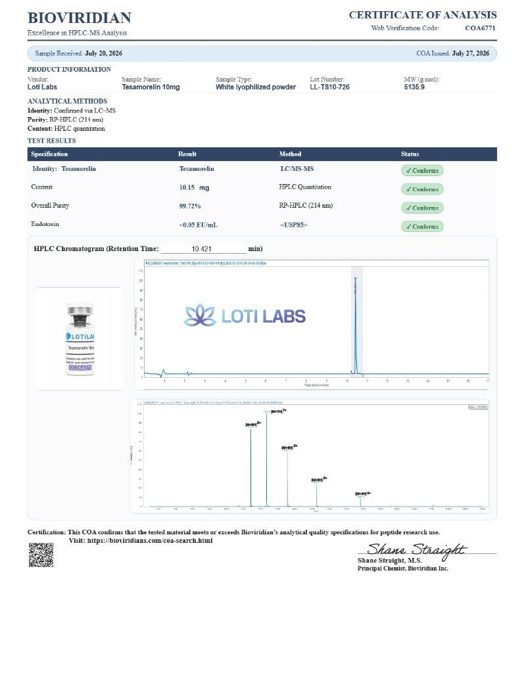 Preview of Tesamorelin 10mg